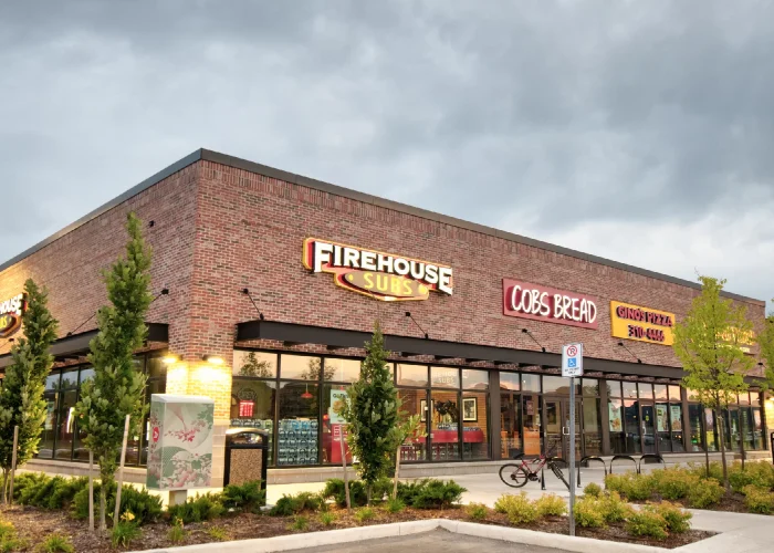 Willmott Marketplace, Milton – Firehouse Subs and COBS Bread storefronts