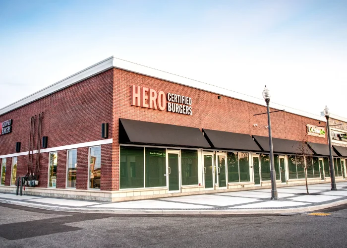 Vellore Village Phase I, Vaughan – Hero Certified Burgers corner storefront