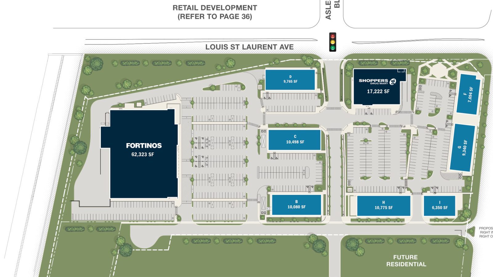 Bronte St S & Louis St. Laurent Ave (SWC), Milton – site plan with unit layout