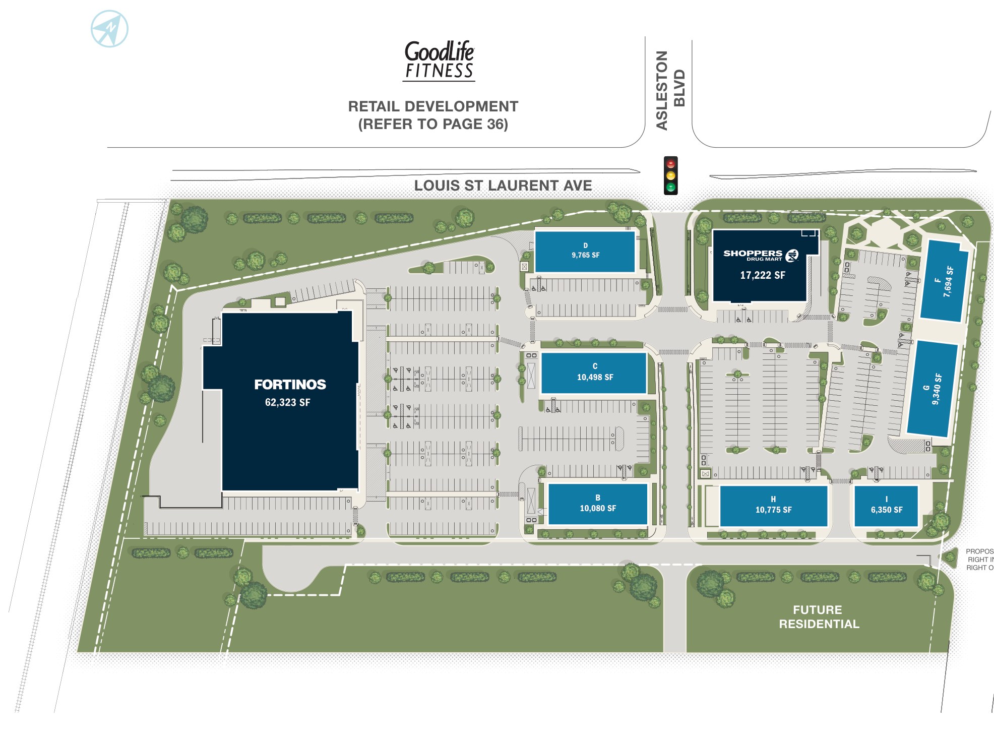 Bronte St S & Louis St. Laurent Ave (SWC), Milton – site plan with unit layout