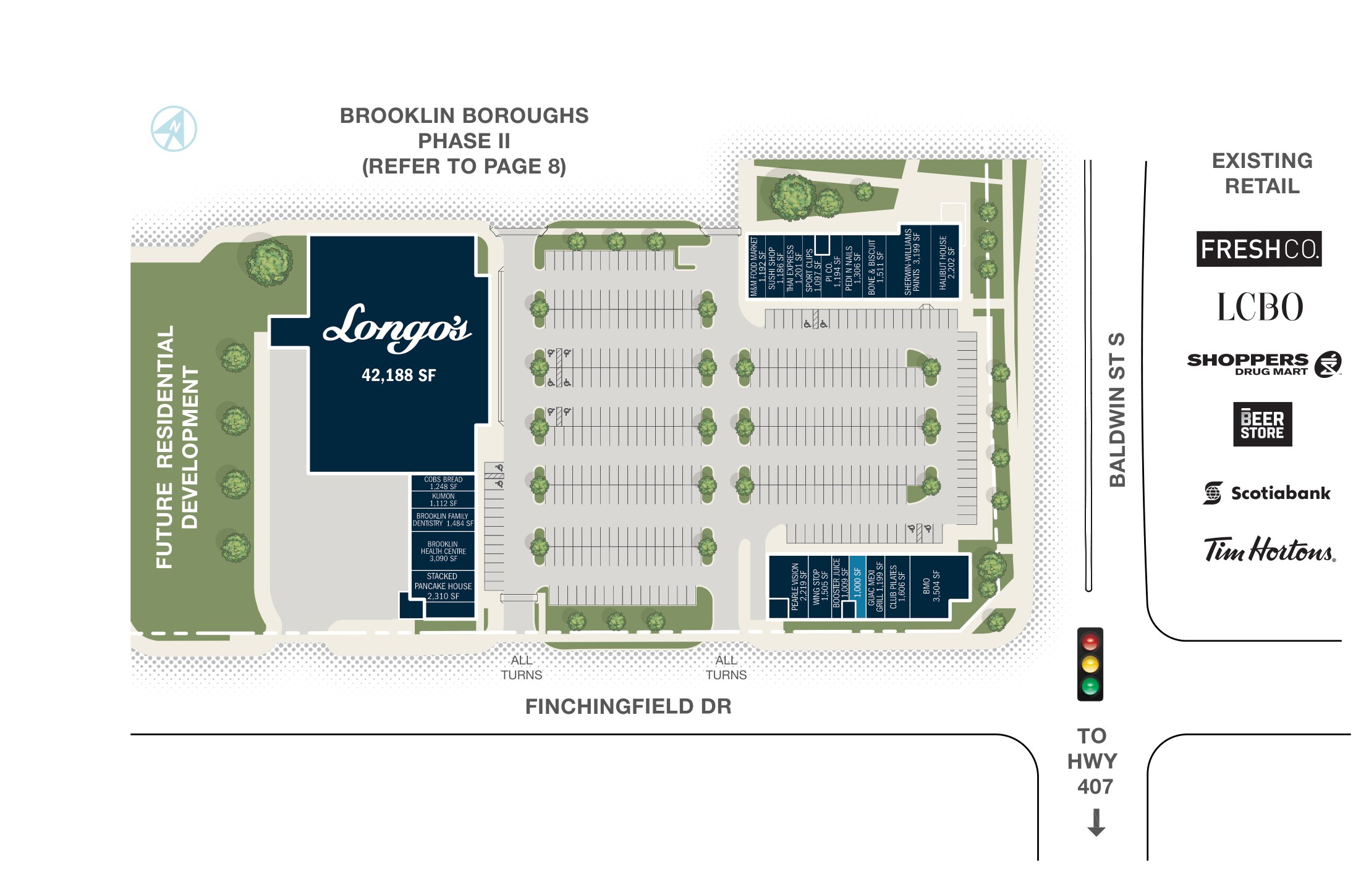 Brooklin Boroughs Phase I, Brooklin – site plan with unit layout