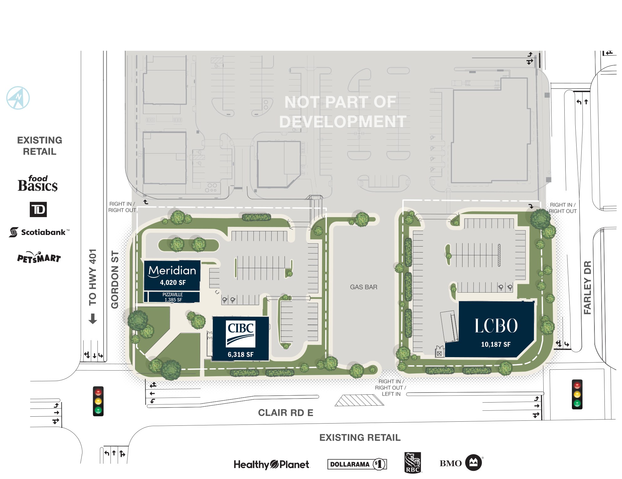 Clair Rd E & Gordon St (NEC), Guelph – site plan with unit layout