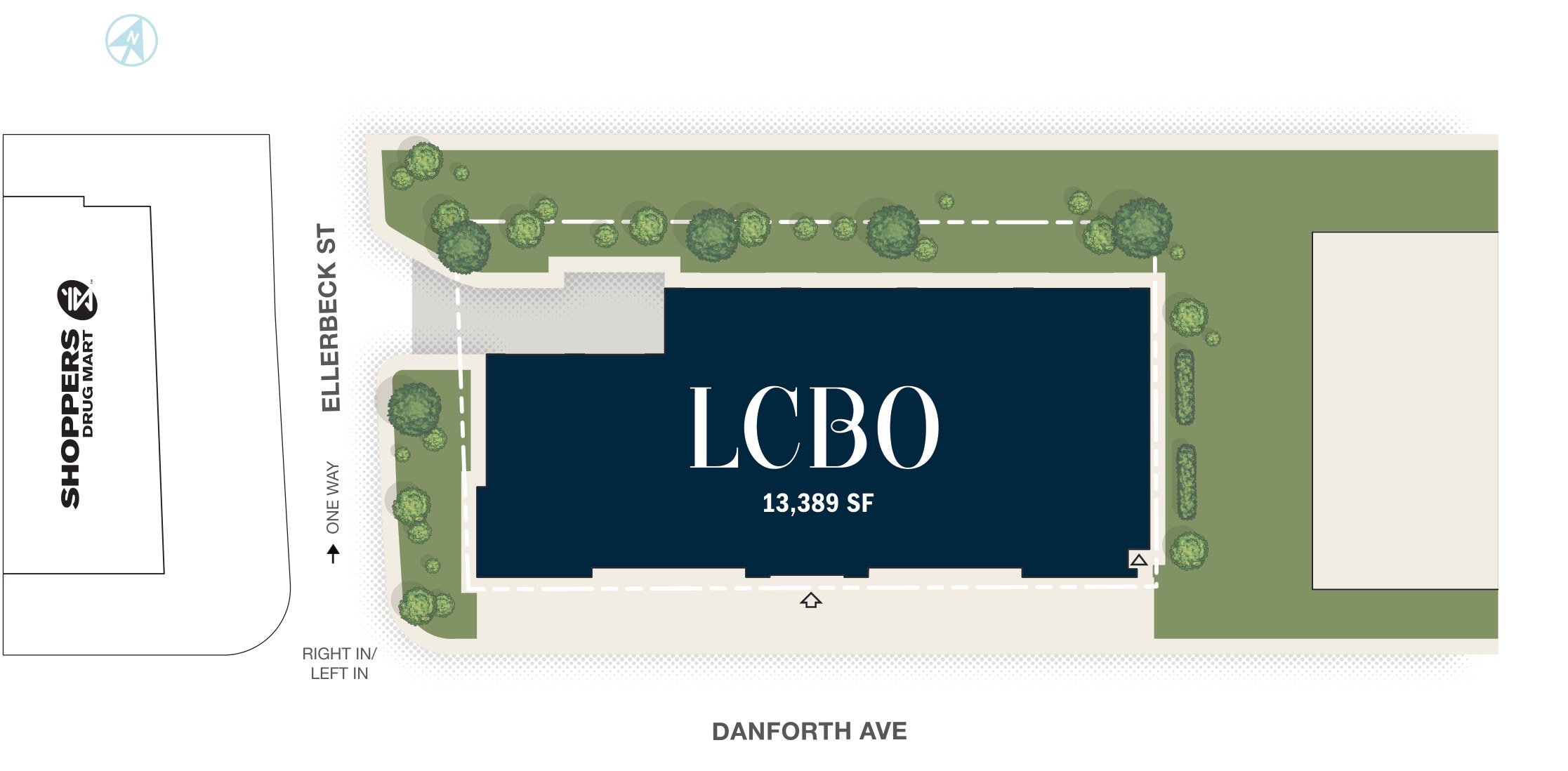 Danforth Ave & Ellerbeck St, Toronto – site plan with unit layout