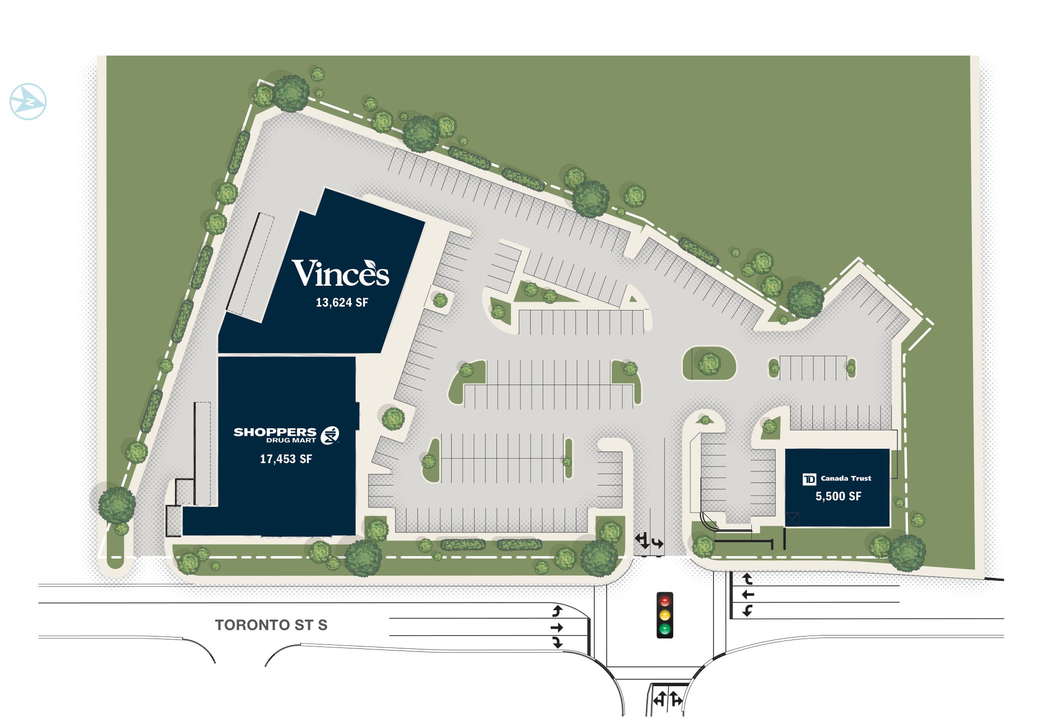 Elgin Park Dr & Toronto St S, Uxbridge – site plan with unit layout