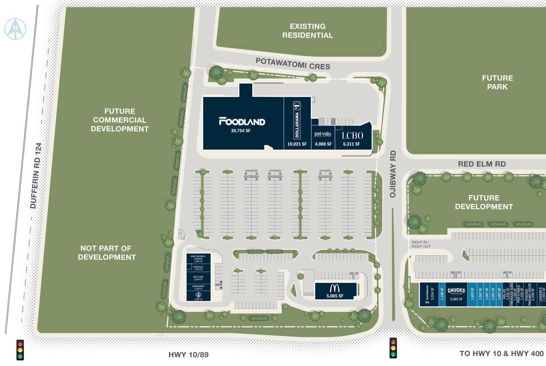 Emerald Crossing Phase I & II, Shelburne – site plan with unit layout