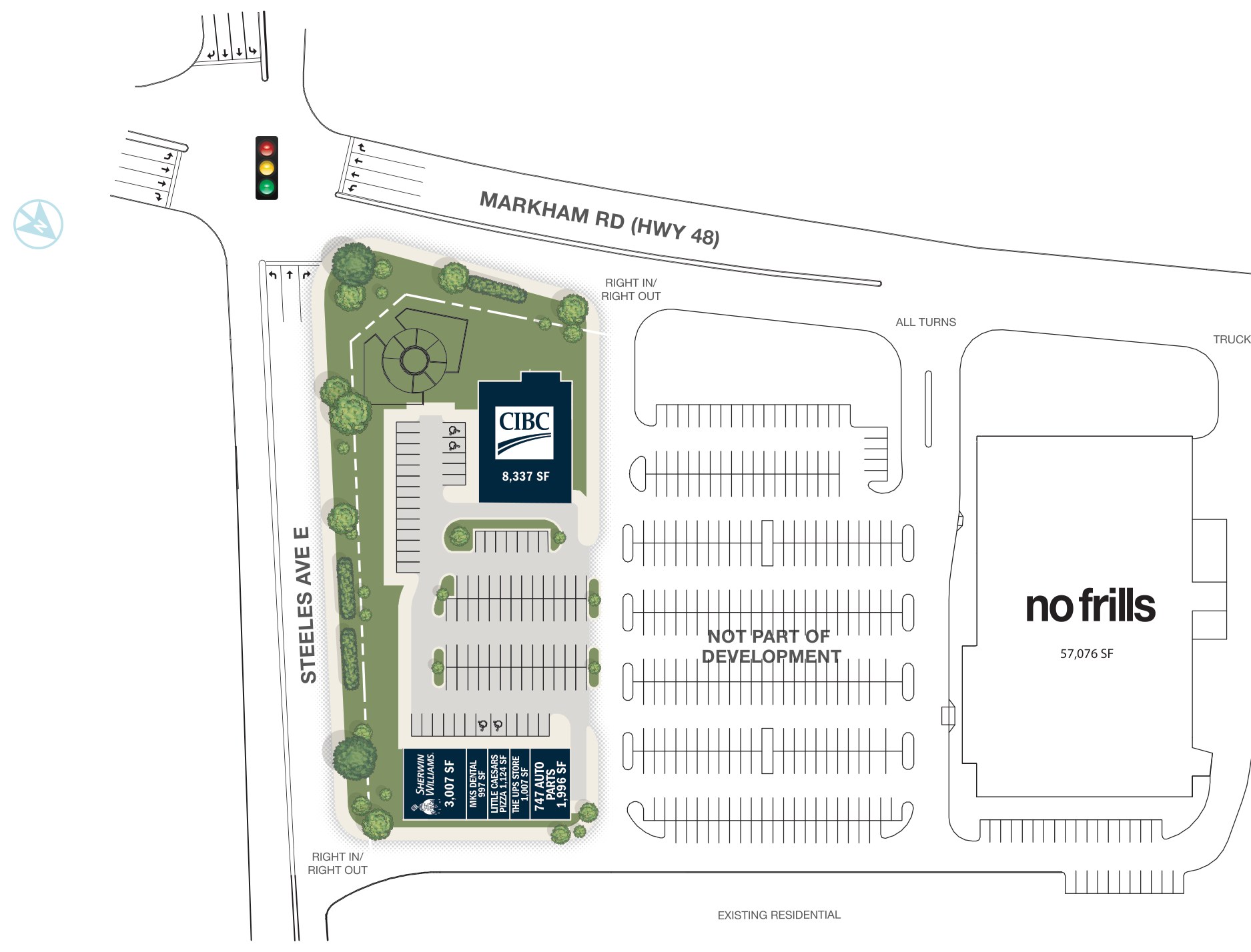 Markham Gate, Markham – site plan with unit layout