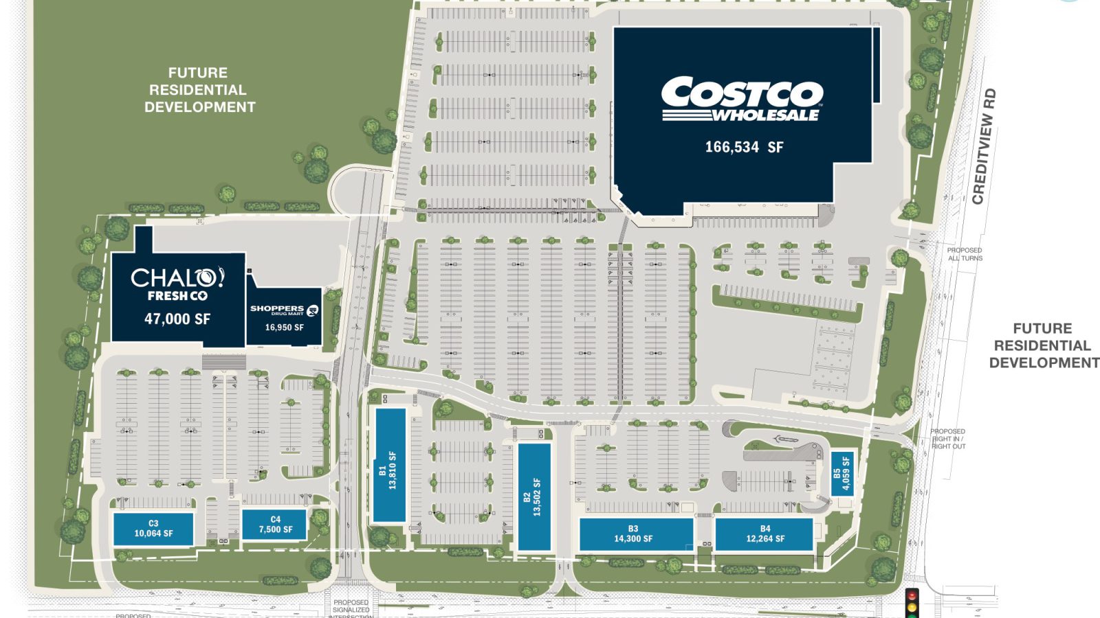 Mayfield Road and Creditview Road, Caledon – site plan with unit layout