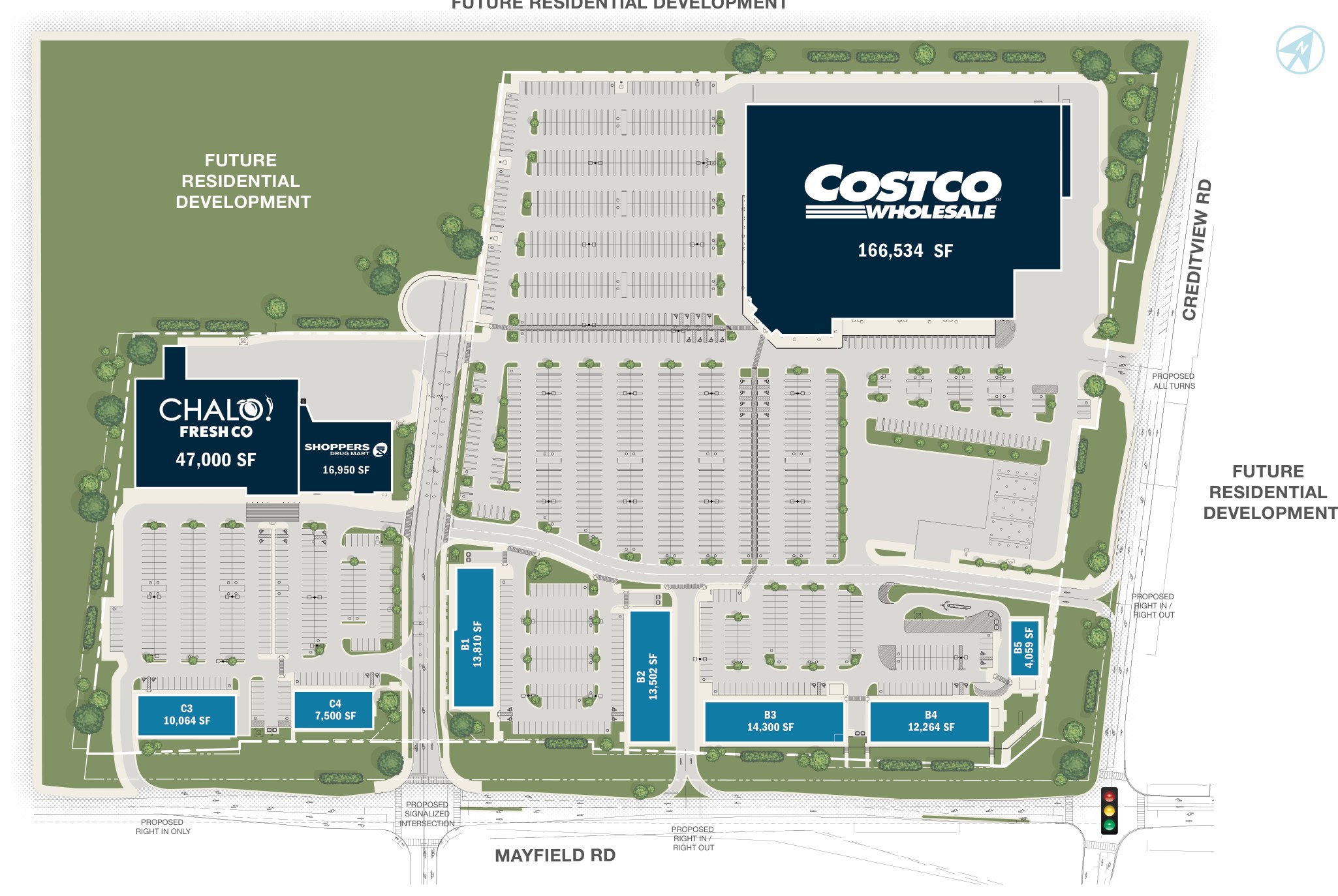 Mayfield Road and Creditview Road, Caledon – site plan with unit layout