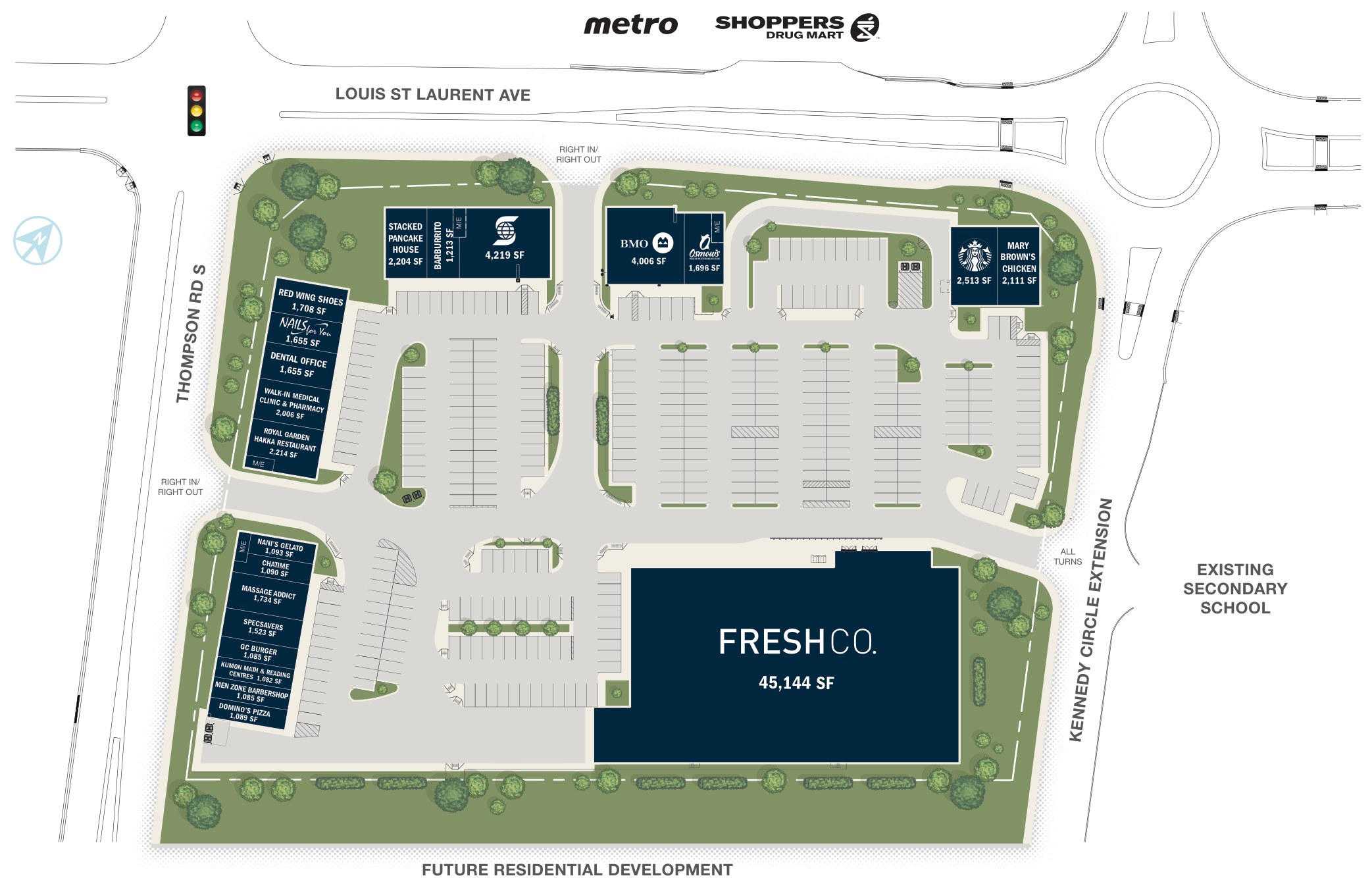 Mazmik Marketplace, Milton – site plan with unit layout