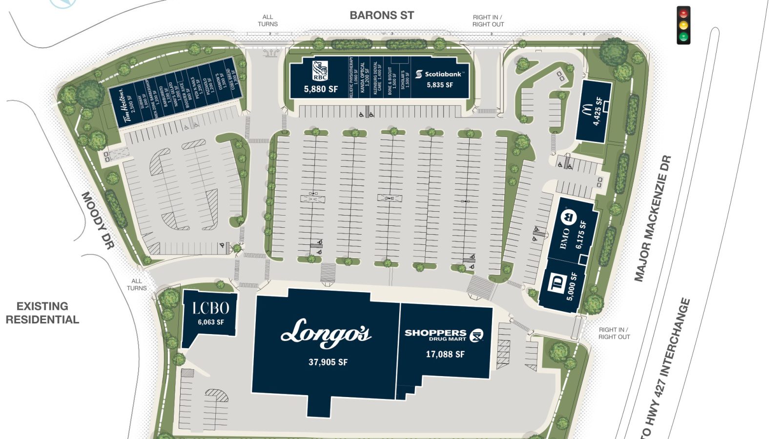 New Kleinburg Marketplace, Kleinburg – site plan with unit layout