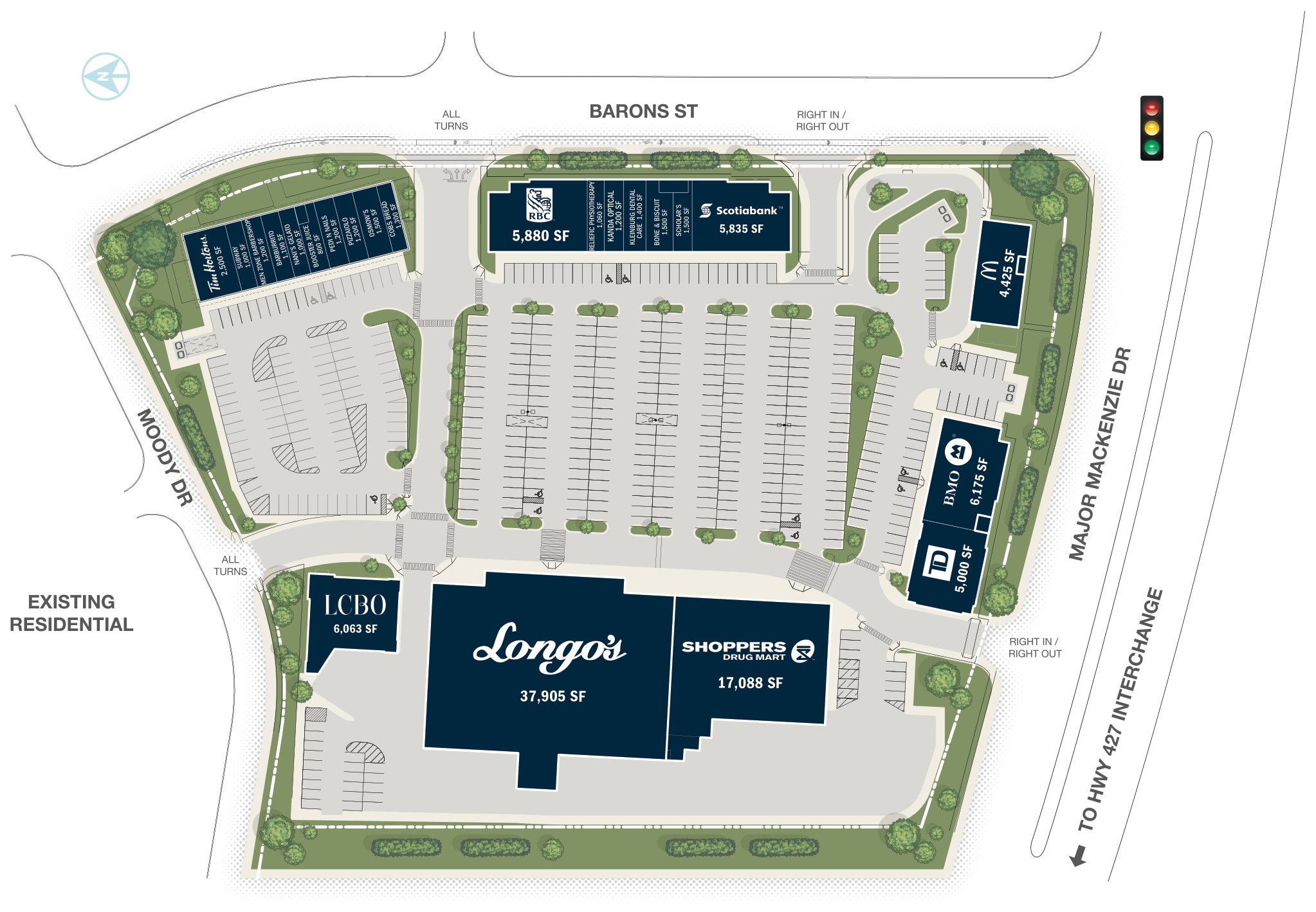 New Kleinburg Marketplace, Kleinburg – site plan with unit layout