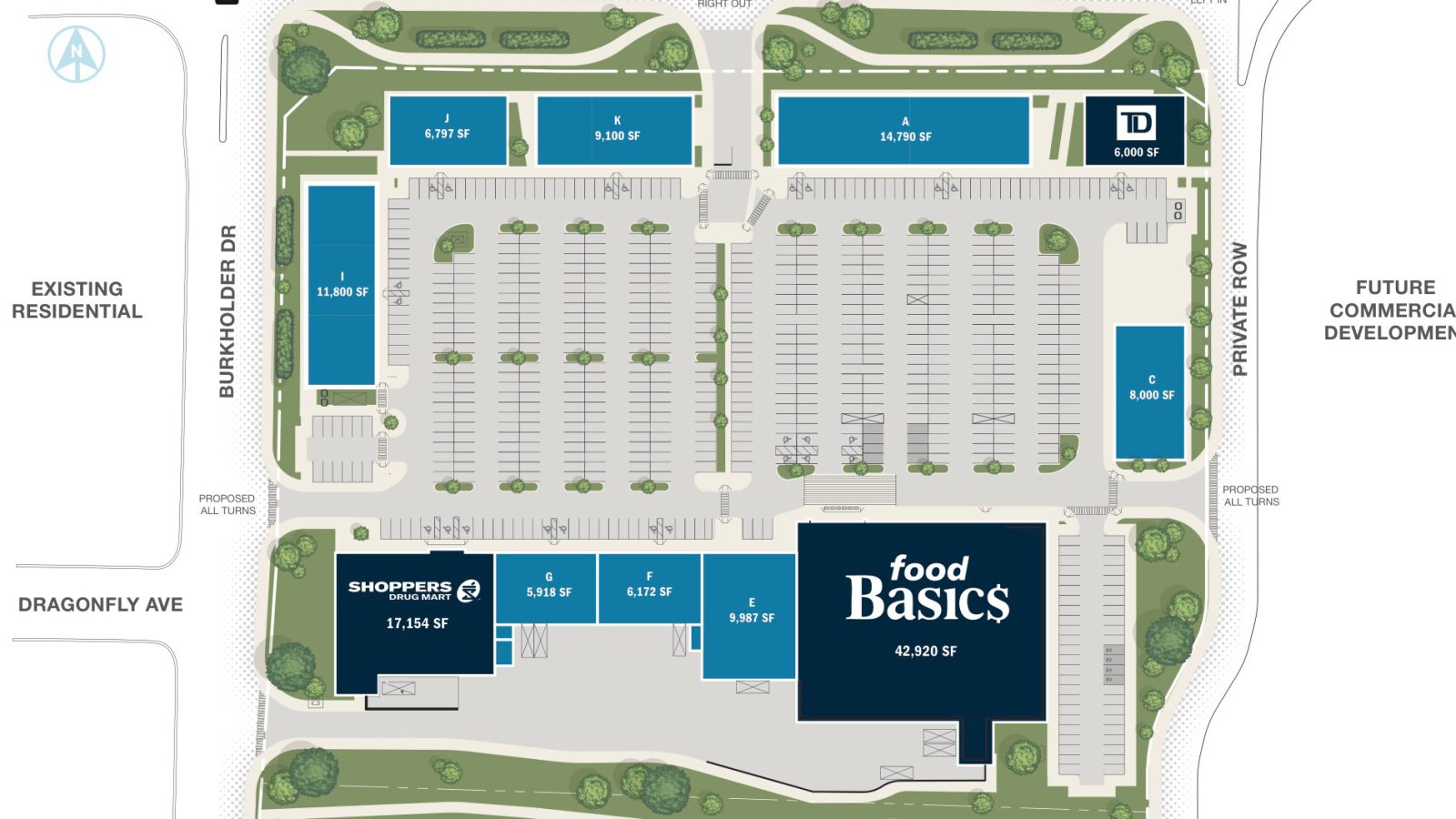 Taunton Rd & Burkholder Dr, Seaton – site plan with unit layout