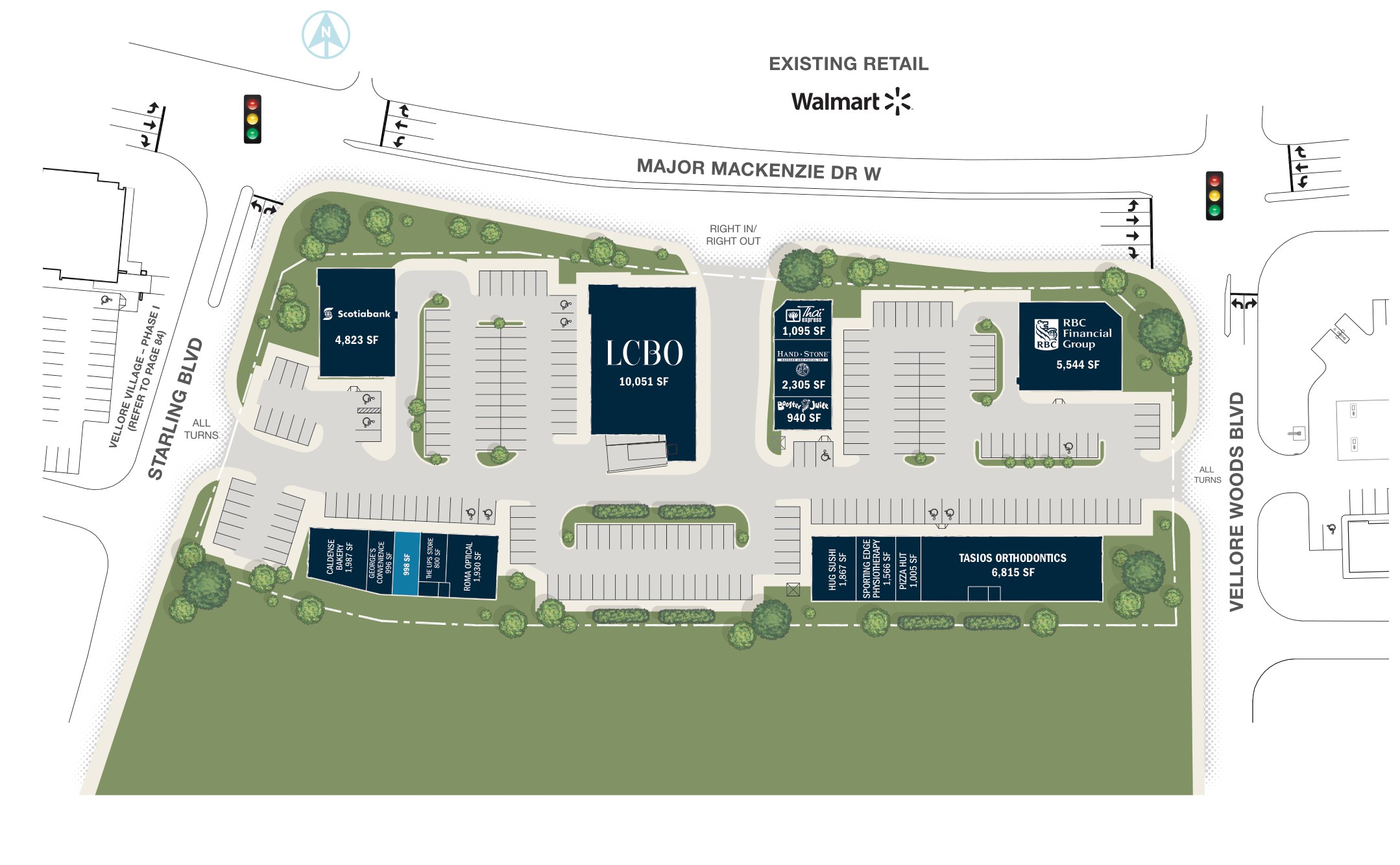 Vellore Village - Phase II, Vaughan – site plan with unit layout