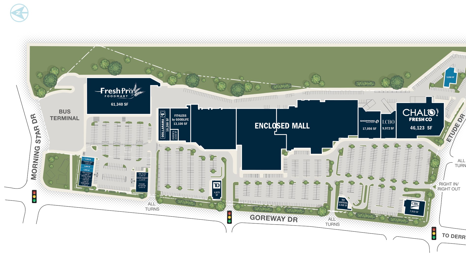 Westwood Square, Mississauga – site plan with unit layout