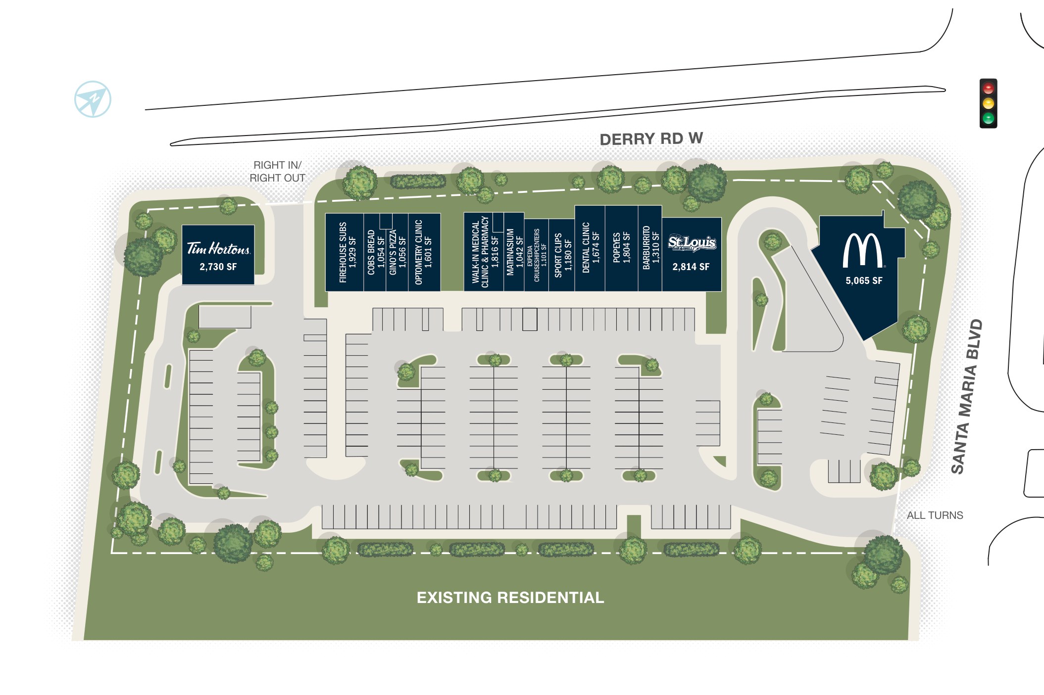 Willmott Marketplace, Milton – site plan with unit layout