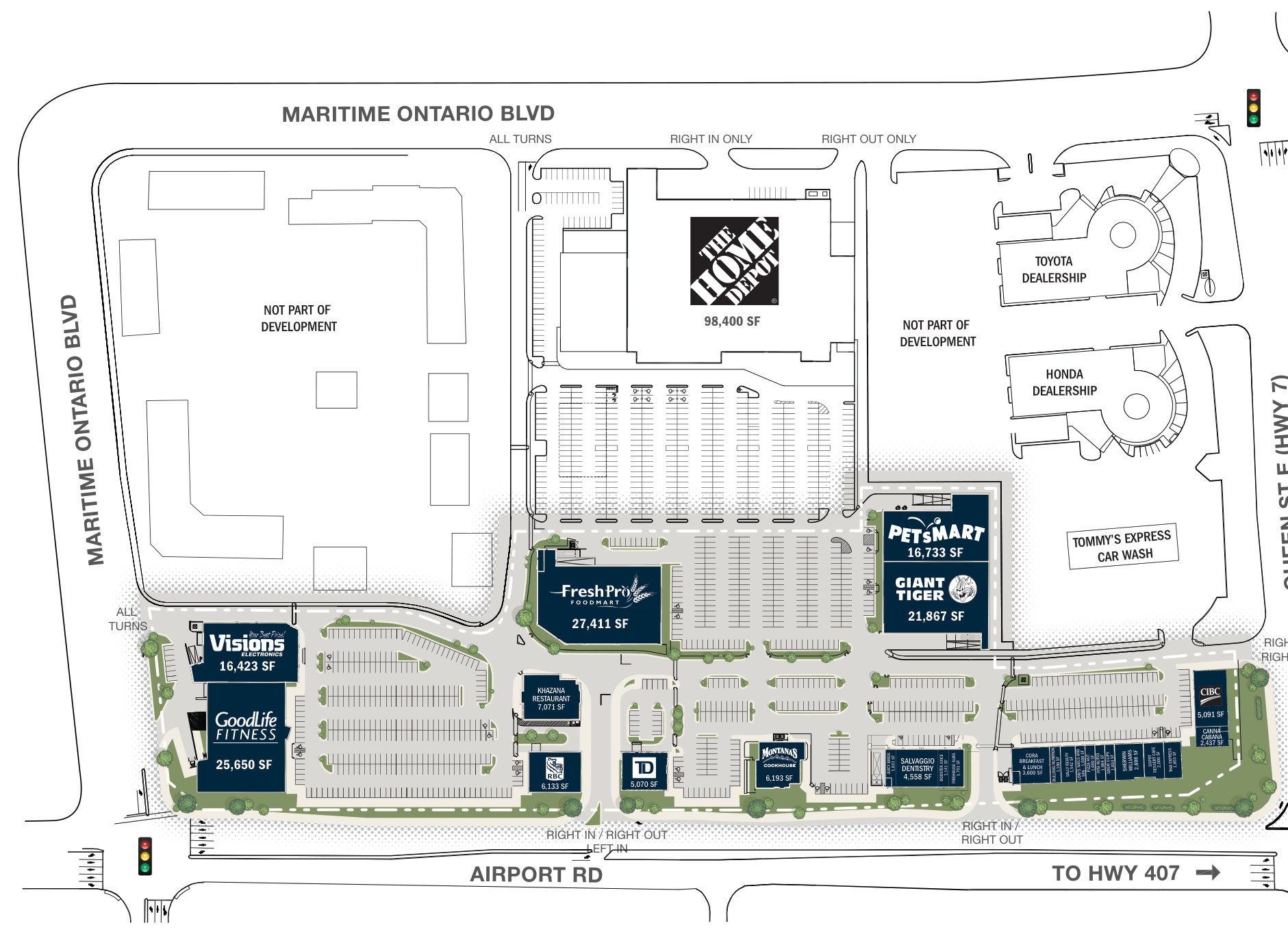 Woodhill Centre, Brampton – site plan with unit layout