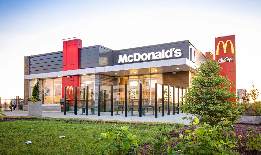 Fieldgate Commercial – McDonald's restaurant exterior with McCafe sign