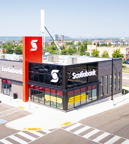 Fieldgate Commercial – Scotiabank branch at a street corner