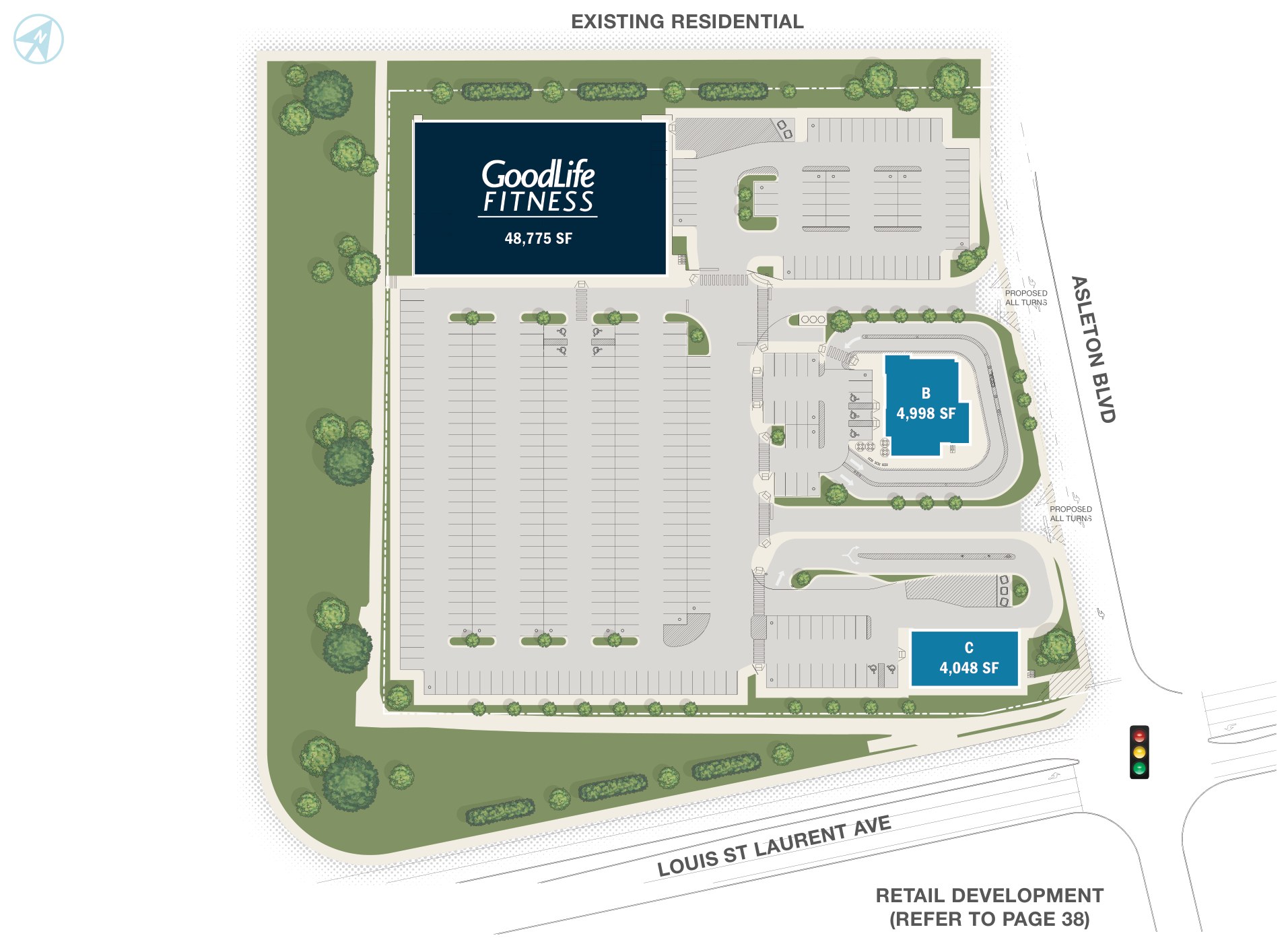 Asleton Blvd & Louis St Laurent Ave, Milton – site plan with unit layout