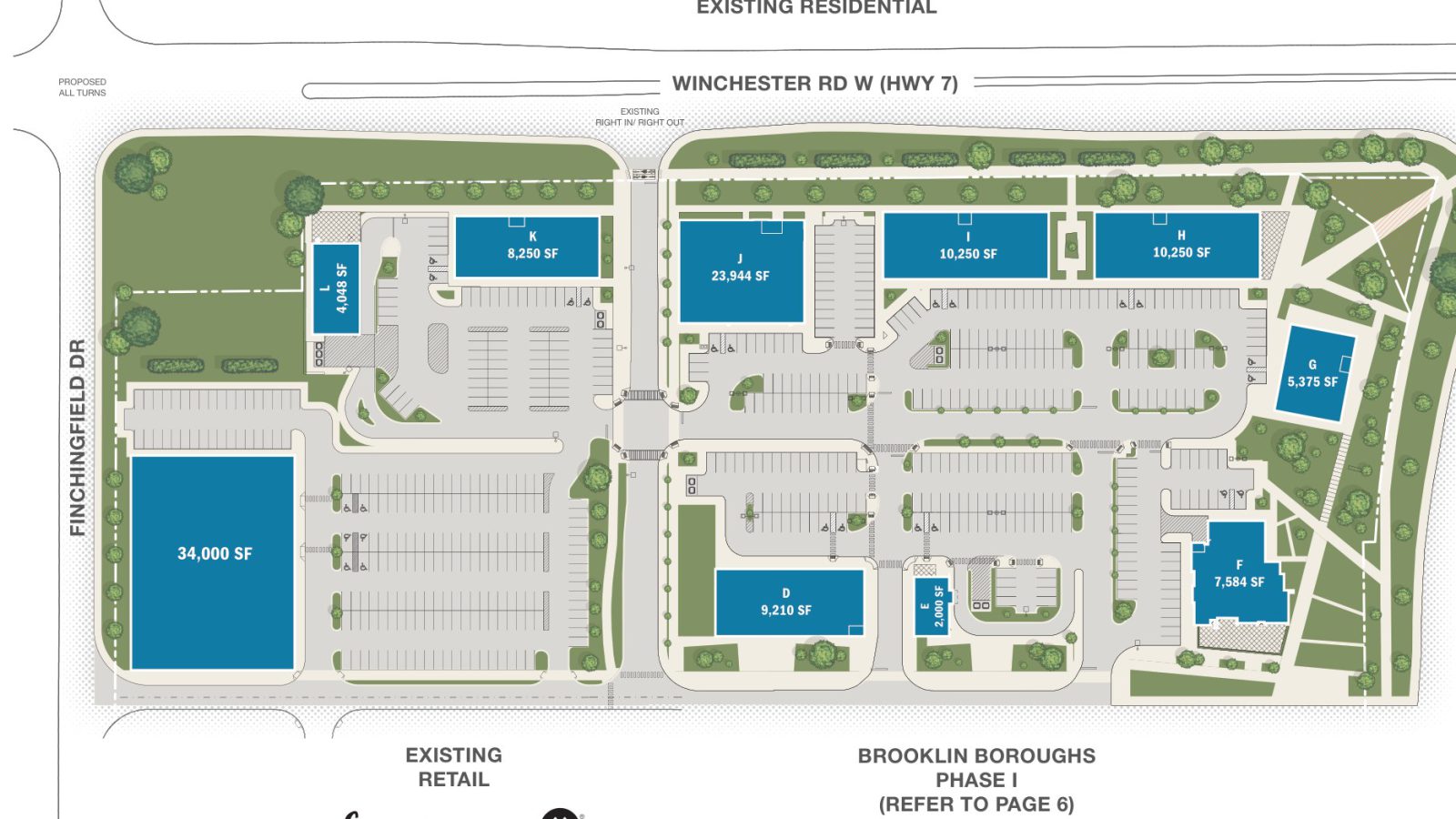 Brooklin Boroughs Phase II, Brooklin – site plan with unit layout