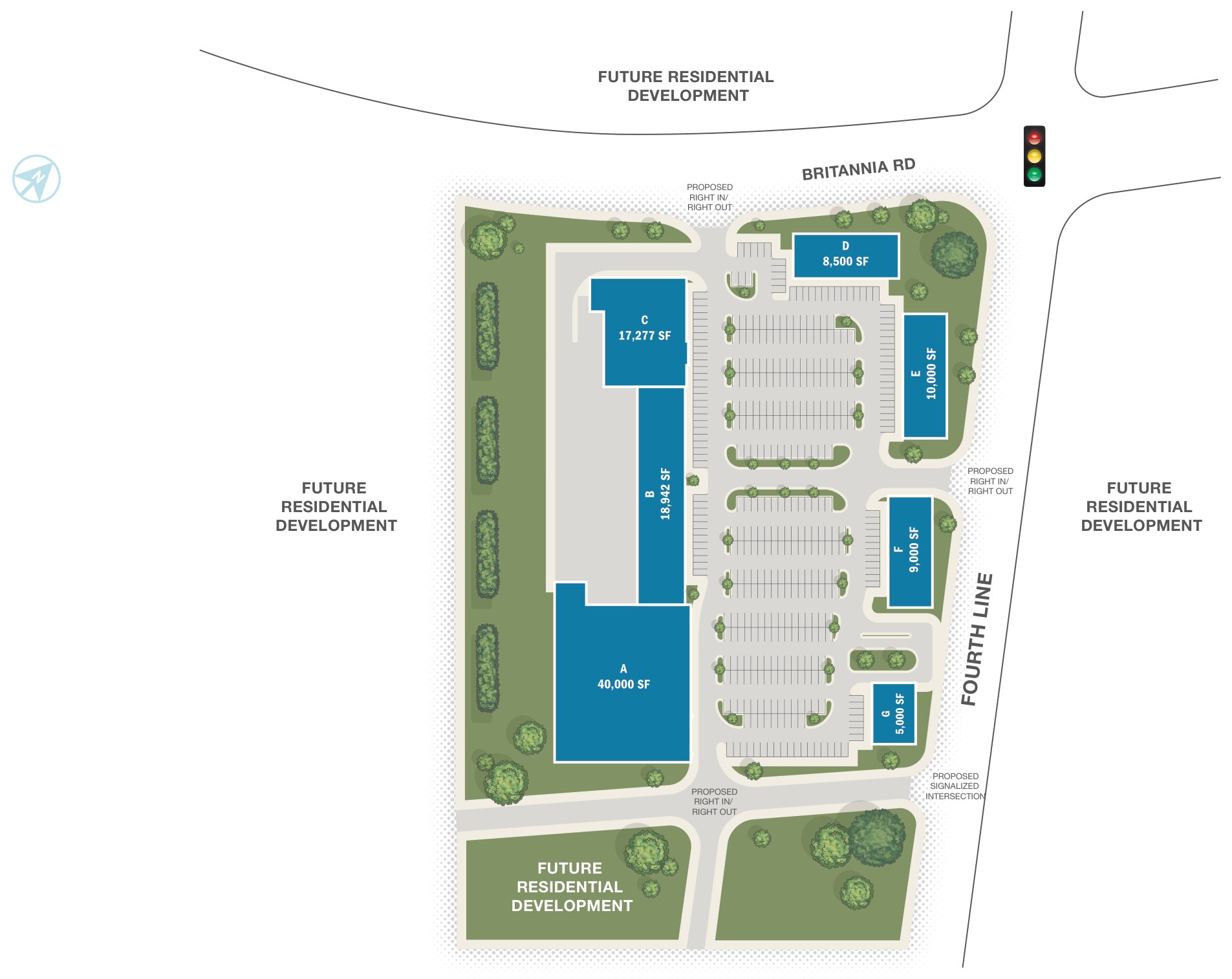 Fourth Line & Britannia Rd, Milton – site plan with unit layout