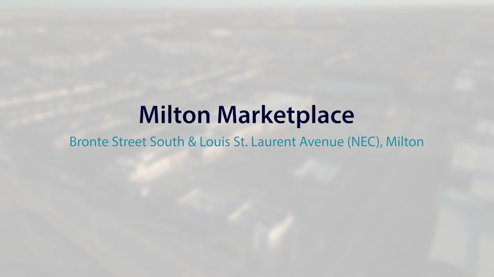 Milton Marketplace, Milton – video poster