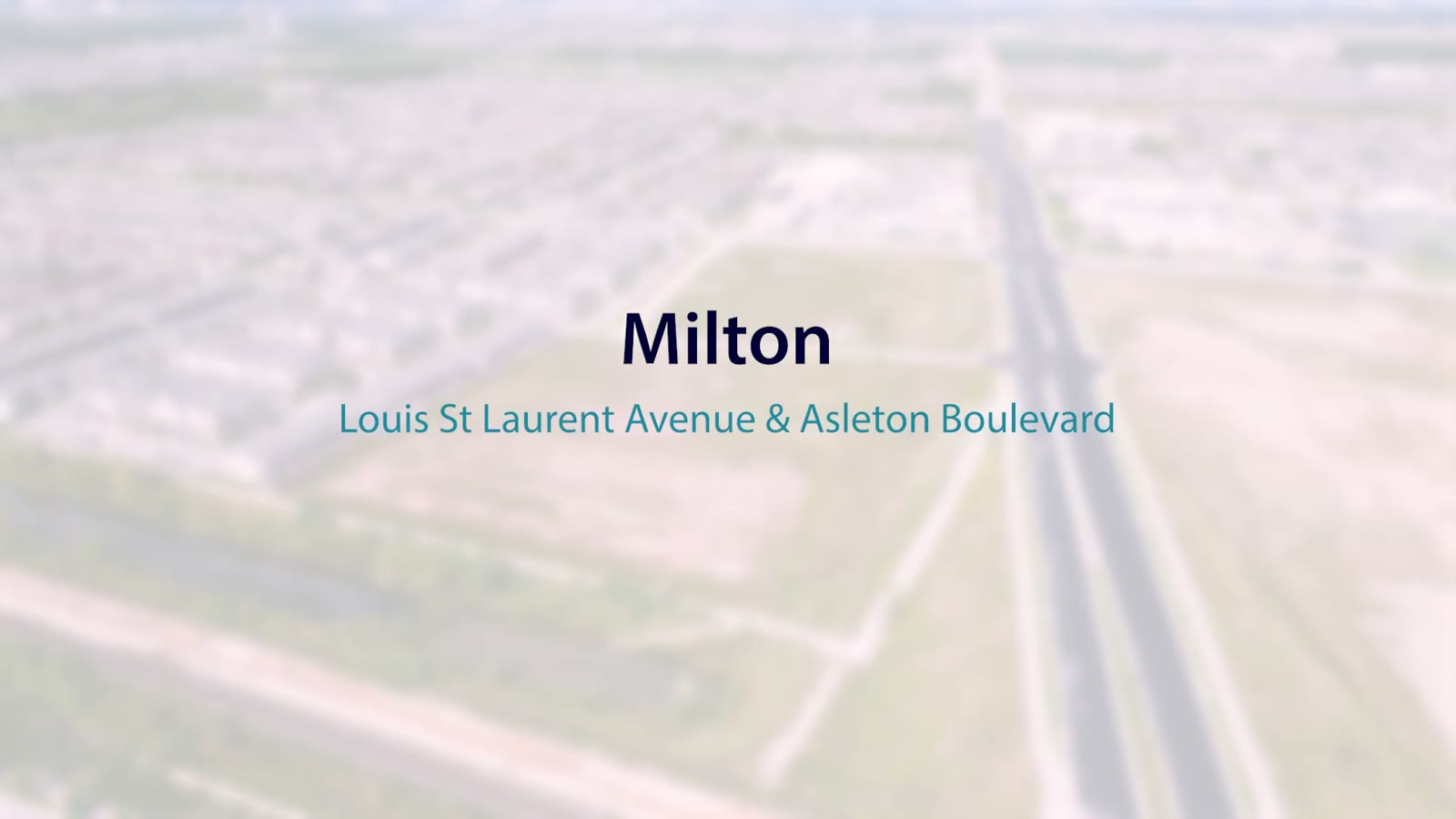 Asleton Blvd & Louis St Laurent Ave, Milton – video poster