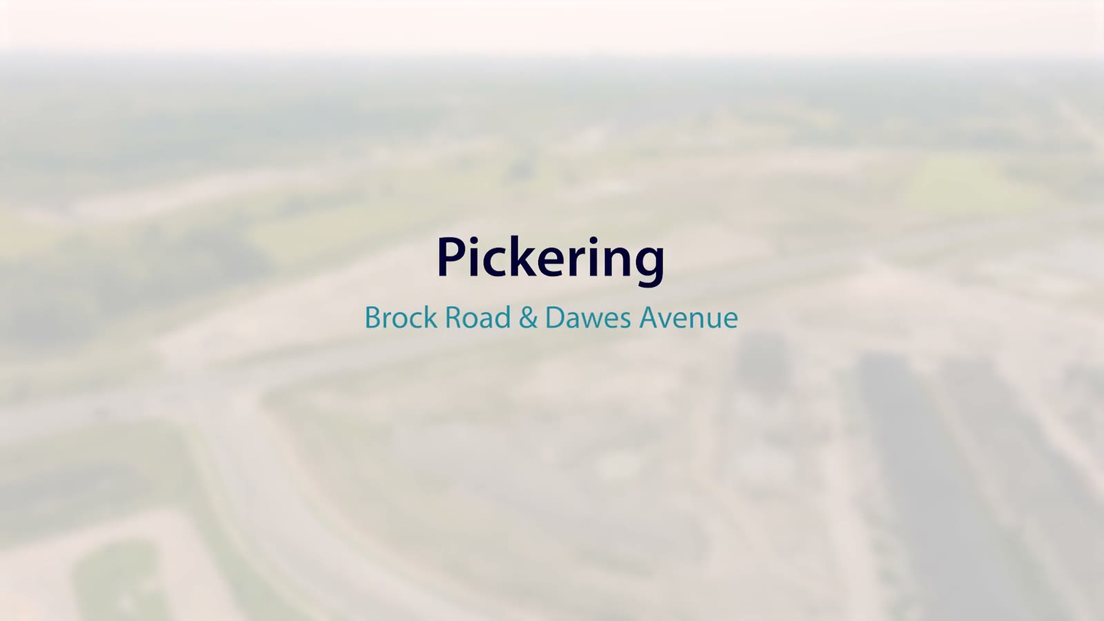 Brock Rd & 16 Sideroad, Pickering – video poster