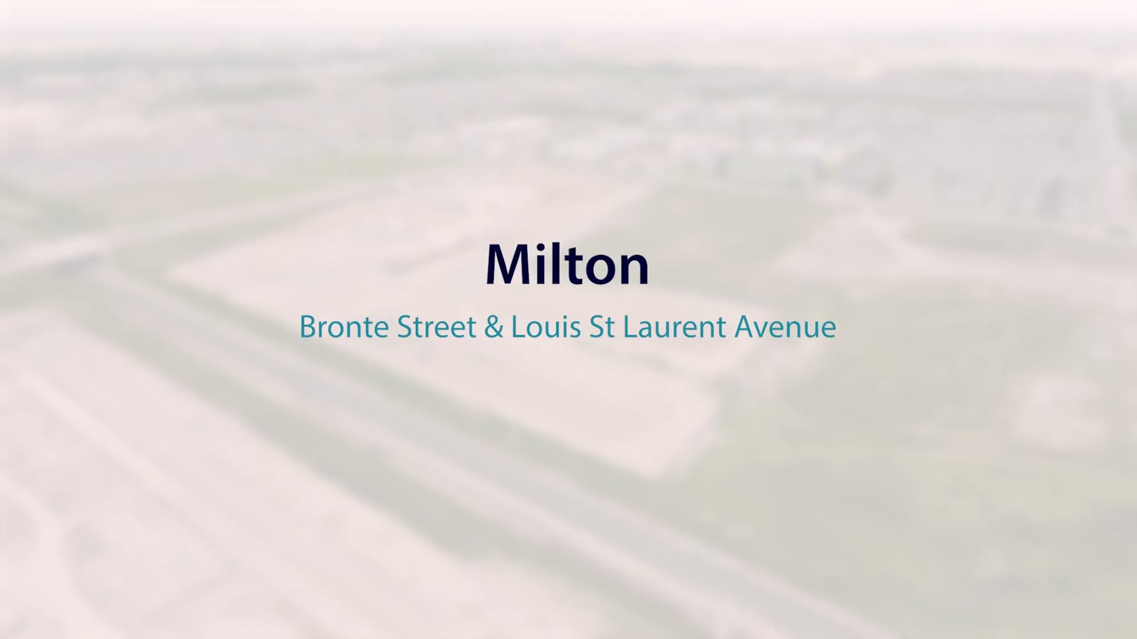 Bronte St S & Louis St. Laurent Ave (SWC), Milton – video poster