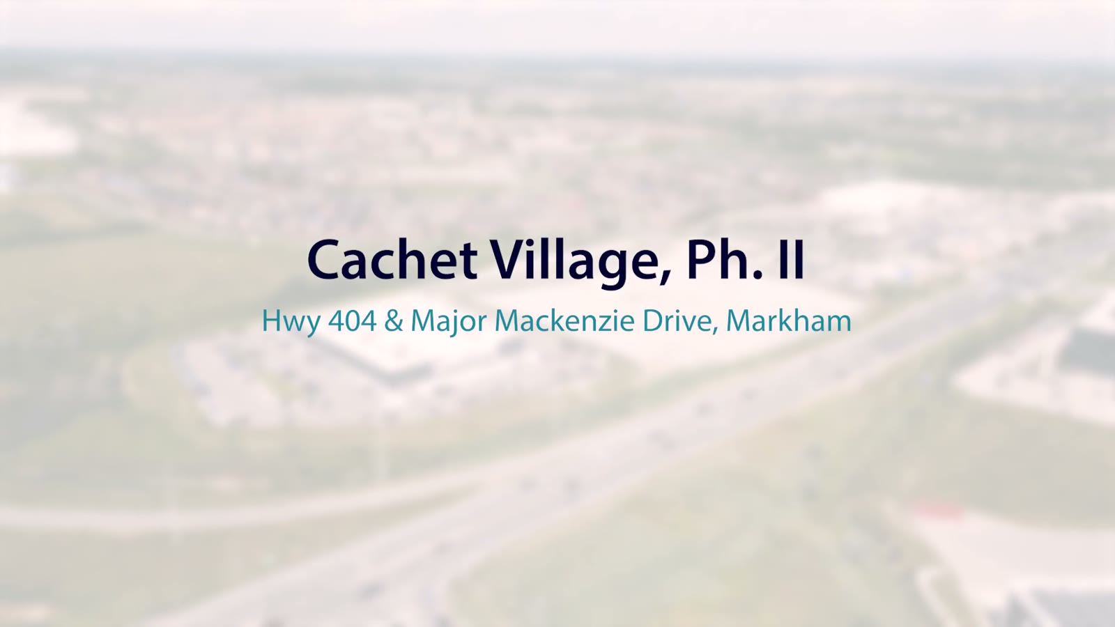 Cachet Village Phase II, Markham – video poster