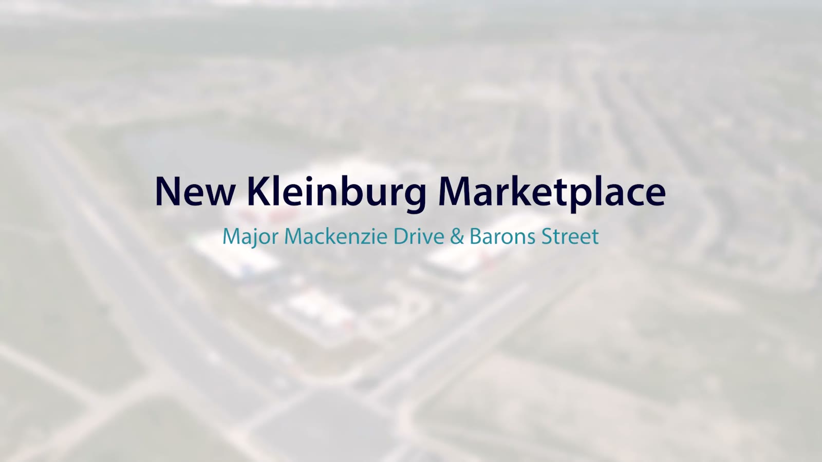 New Kleinburg Marketplace, Kleinburg – video poster