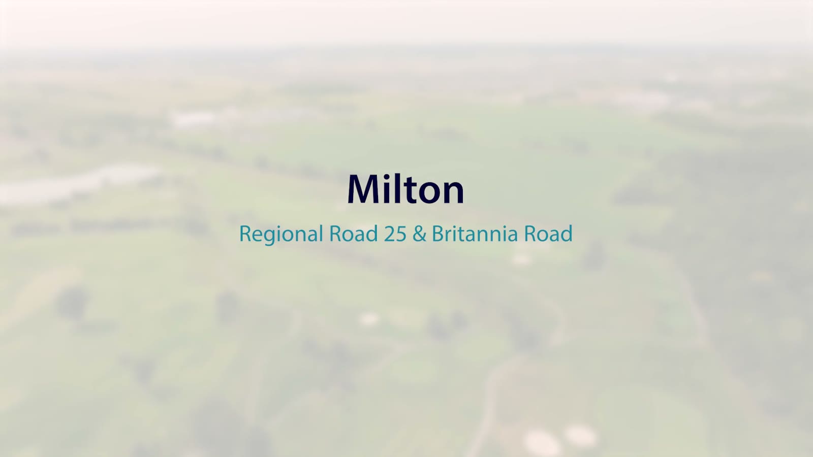 Regional Rd 25 & Britannia Rd, Milton – video poster
