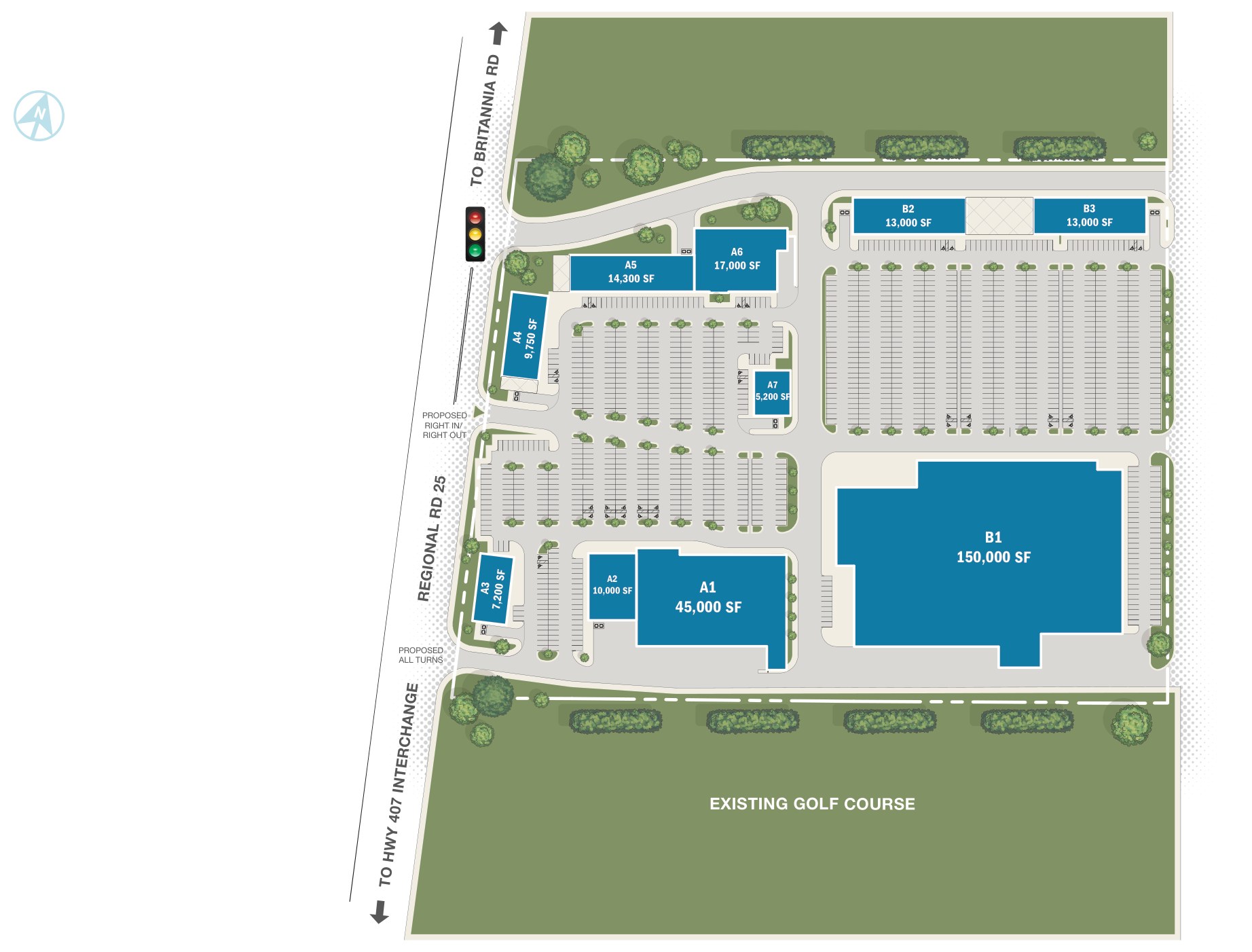 Regional Rd 25 & Britannia Rd, Milton – site plan with unit layout